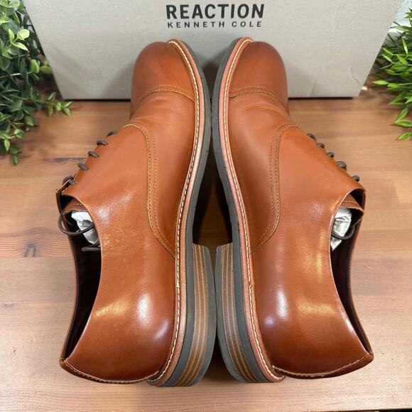 Kenneth Cole Reaction Men's Klay Flex Cap Toe Oxfords Size 12 - Picture 6 of 10